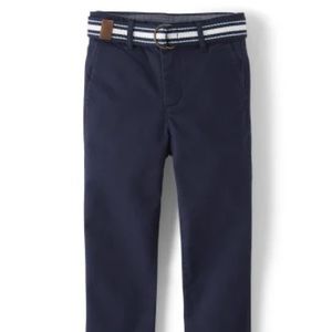 Boys Belted Chino Pants - Ivy Tidal